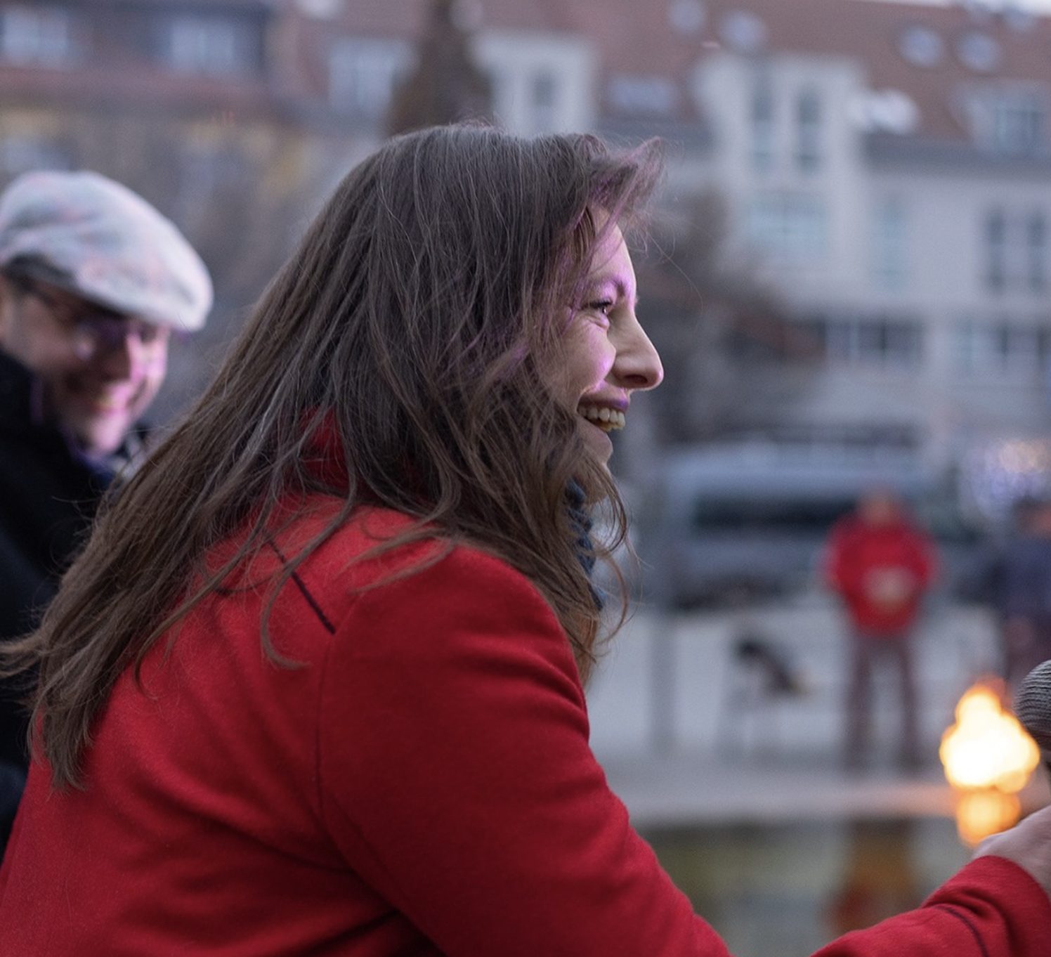 Adéla Šípová na oslavách 17. listopadu v Roztokách u Prahy