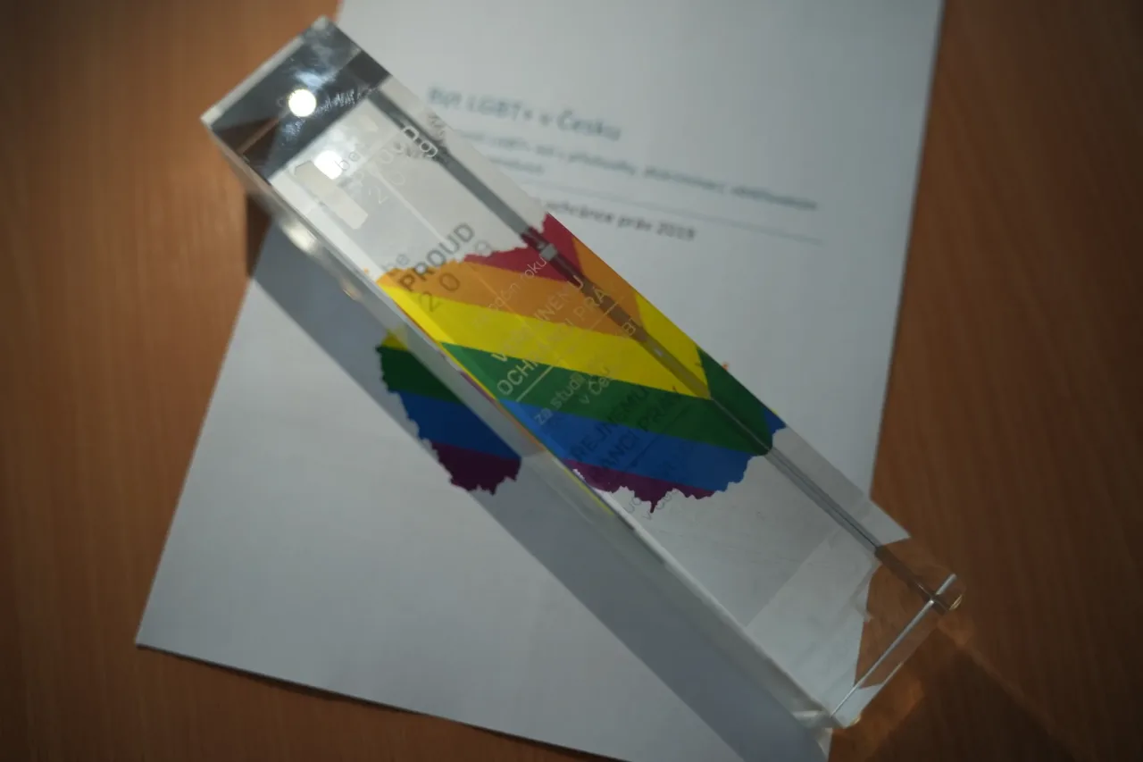 be proud 2019 - za počin roku Veřejnému ochránci práv za studii Být LGBT+ v Česku